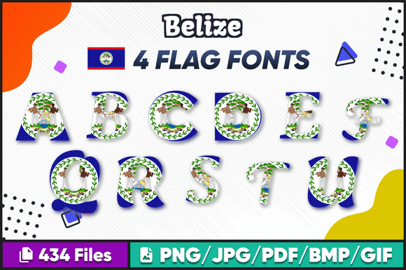 Belize Font Graphics for Crafts