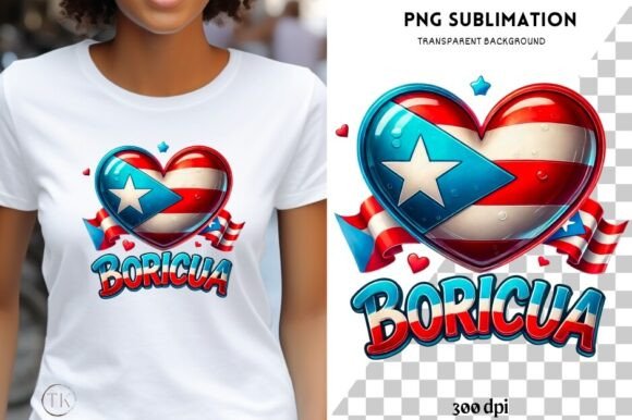 Boricua Puerto Rican Flag PNG Latina Graphics