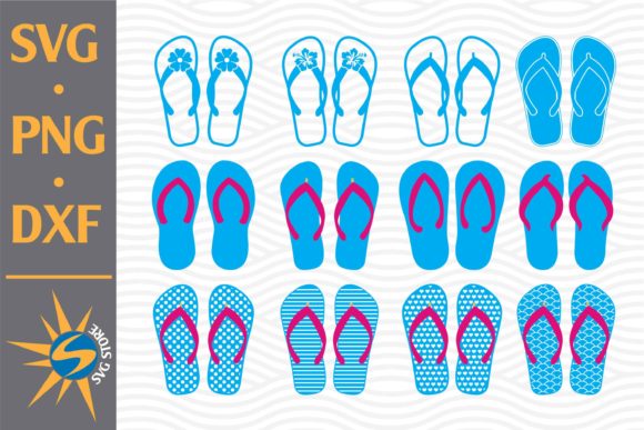 Flip Flop Graphic: A Versatile Design for Crafts and Graphics