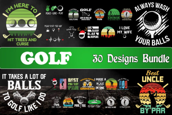 Golf Graphics for Creative Crafts