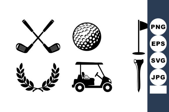 Graphics for Crafts: Golf Equipment Vector Illustration