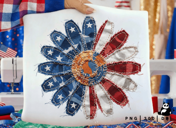 Independence Day USA Patchwork PNG - A Graphic Design Asset for Creative Sellers