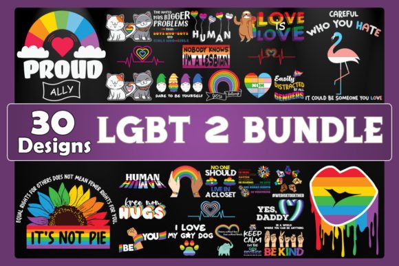 LGBT Bundle Graphics for Crafts