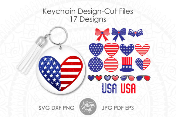 Patriotic Keychain