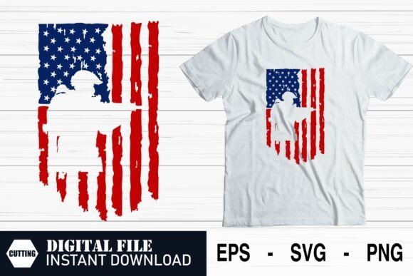 Patriotic Military Silhouette Graphics for Crafts