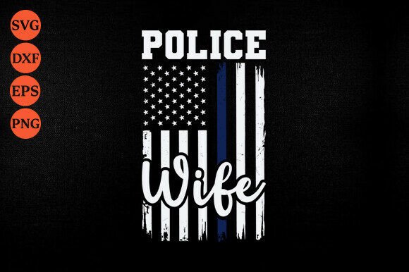Police Wife SVG Graphics for Crafts and Web Design