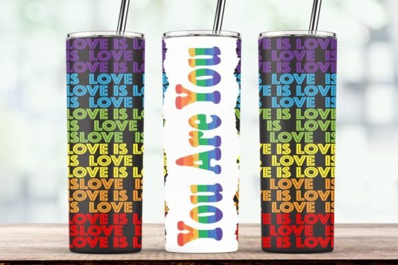Pride LGBTQ Tumbler Graphics for Crafts