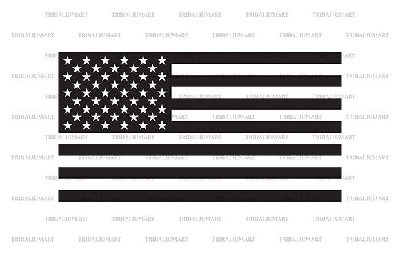 USA Black Flag Graphics for Handmade Creations