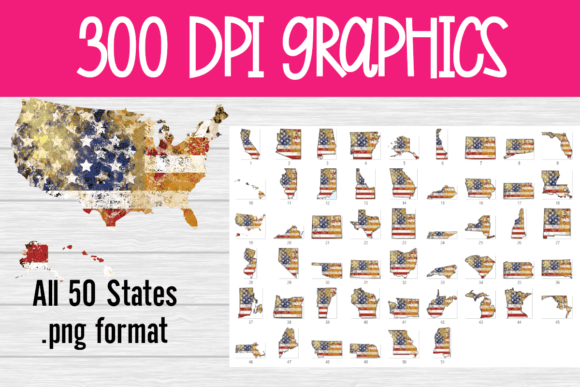 USA Flag Cheetah Grunge States Graphics for Commercial Use