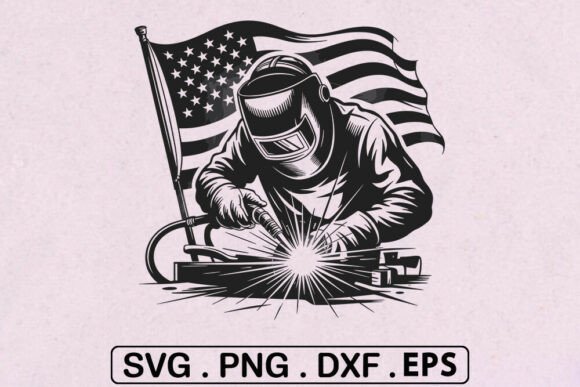 Welder SVG Graphics for Crafts and Editorial Design
